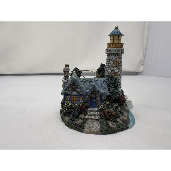 Thomas Kinkade Other - Vintage Thomas Kinkade Illuminated Series Ornament "Cottage Shore Lighthouse"